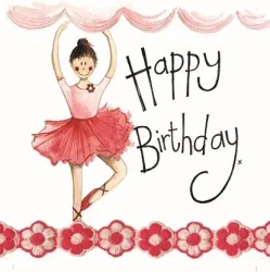 Karnet Urodziny Baletnica - Alex Clark