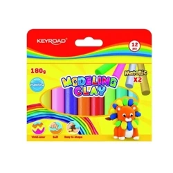 Plastelina 12x15g MIX - Keyroad