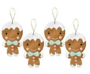 Zestaw kreatywny z filcu piernikowe ludziki 4szt - Dalprint dpCraft