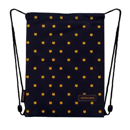 Worek na obuwie Astrabag Fluffy Kitty Blacka AD1 - ASTRA papiernicze