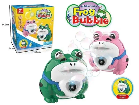 Żaba z bańkami mydlanymi światło/muzyka MIX - ADAR