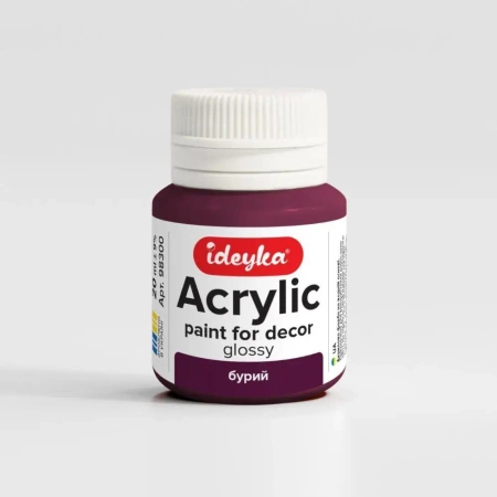 Farba akrylowa Brązowy 20 ml - Ideyka