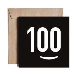 Karnet kw 100% Birthday / Urodziny KZ14 - Pieskot