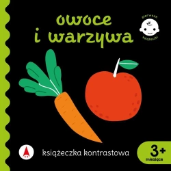 Książeczka kontrastowa. Owoce i warzywa - Wydawnictwo Skrzat