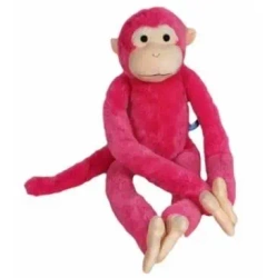 Małpa różowa na rzepy 85cm - Dubi