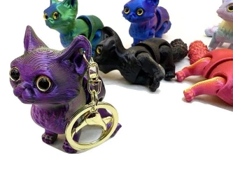 Brelok 3D kot MIX - ADAR