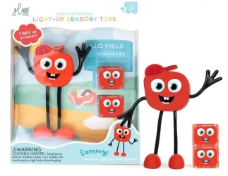 Postać do kąpieli Sammy z kostkami świecącymi - Glo Pals