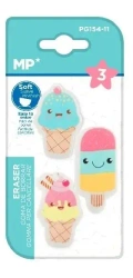 Gumka do ścierania Lody 3szt - MP Main Paper