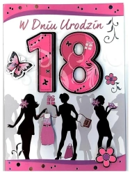 Karnet 18-stka naklejany 3D nr 006 + koperta - Panorama