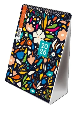 Kalendarz 2026 A5 pionowy ze spiralką kwiaty - Michalczyk i Prokop