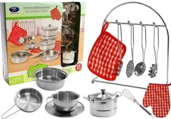 Garnki nierdzewne 23el - Leantoys