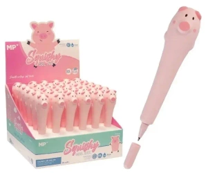 Długopis żelowy 0,5mm Squishy Świnka (36szt) - MP Main Paper