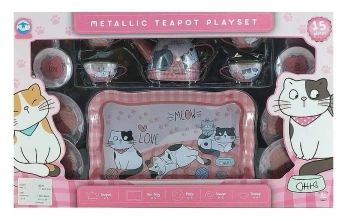 Zestaw do herbaty metalowy 15el - ADAR