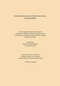 Hydrothermalsynthese und Strukturuntersuchung von Montmorillonit - Rolf Schwiete