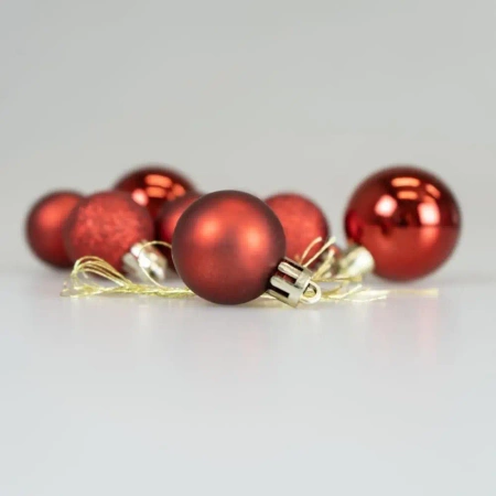 Bombki czerwone 9szt - Arpex