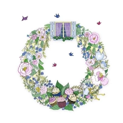 Karnet Swarovski kwadrat CL2420 Wieniec - Clear Creations