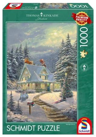 Puzzle 1000 PQ T. Kinkade Dostawa o północy 110794 - Schmidt Puzzle