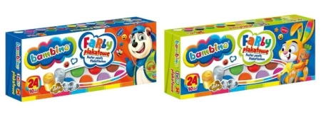 Farby plakatowe 24 kolory 10ml BAMBINO - Opracowanie zbiorowe