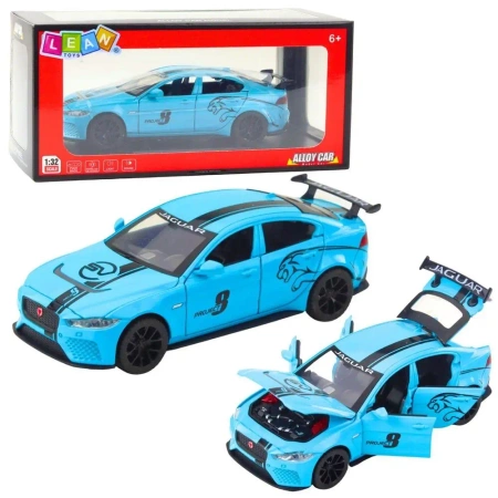 Jaguar metalowy światło i dźwięk turkusowy - Leantoys