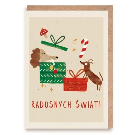 Kartka Bożonarodzeniowa Radosnych Świąt - Cardie