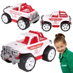 Pojazd SUV biało-czerwony - Technok