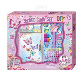 Pamiętnik na zamek z akcesoriami Motylki - Pecoware