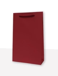 Torebki prezentowe jednobarwna T2 bordowa 10 sztuk - MER PLUS
