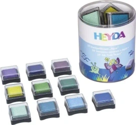Zestaw poduszek do stempli mini 10szt Aqua - Heyda