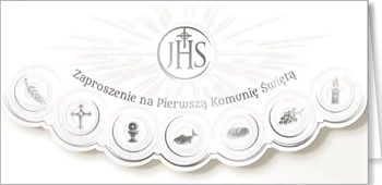 Zaproszenie Komunia ZK06 (10szt.) - AbCard