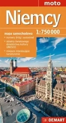 Mapa samochodowa Niemcy 1:750000 - Opracowanie zbiorowe