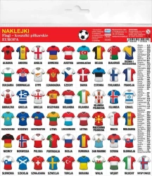 Naklejki Flagi - koszulki piłkarskie Europa - Wydawnictwo Jako
