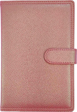 Kalendarz 2026 A5 dzienny z zapięciem hologram różowy - Panta Plast kalendarze