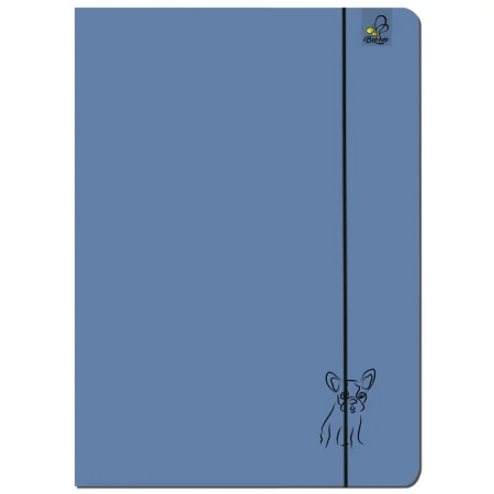 Paczka Teczka A4 z gumką Buldog denim 5 sztuk - EV-Corp PAP