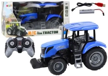Traktor RC 2,4G niebieski - Leantoys