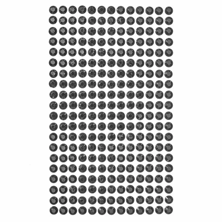 Kryształki samoprzylepne black 6mm 260szt - Dalprint dpCraft