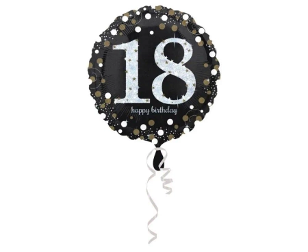 Balon foliowy 18 urodziny okrągły 43cm - Amscan