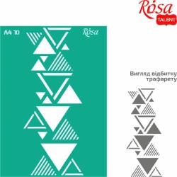 Szablon samoprzylepny wielokrotnego użytku trójkąty 21x29.7cm - ROSA