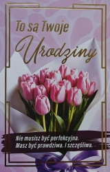 Karnet urodziny z wymiennymi cyframi JCX-234 - YEKU