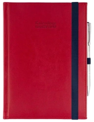 Kalendarz naucz. 2025/26 A5 Nebraska gumka czerw. - praca zbiorowa