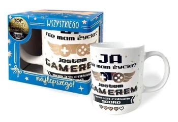 Kubek Premium Q Jestem Gamerem - Kukartka