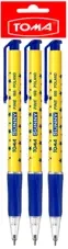 Długopis automatyczny Sunny niebieski 3 szt. - TOMA