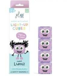 Kostki sensoryczne świecące w wodzie Lumi fiolet - Glo Pals