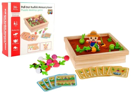 Memory drewniane Ogódek warzywny - Pro Kids