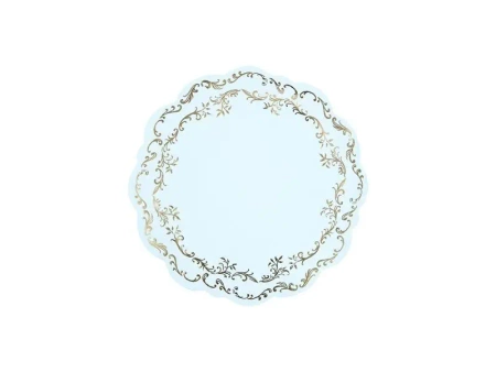 Podkładki pod talerze błękitne 35,5cm 6szt - PartyDeco