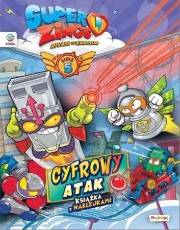 Super Zings - Książka z naklejkami + figurka - opracowanie zbiorowe