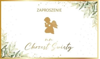 Zaproszenie Chrzest (10szt) - Armin Style
