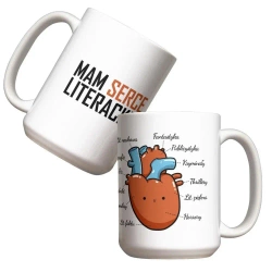 Kubek - Mam serce literackie 440ml - Molom