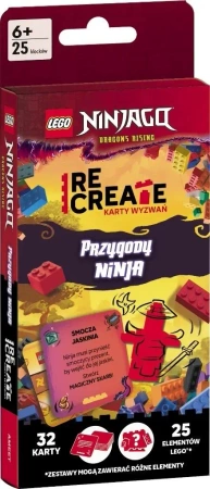 Lego Recreate. Karty Wyzwań. Przygody ninja - Praca zbiorowa