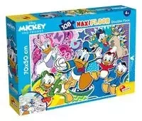 Puzzle dwustronne Maxi podłogowe Kaczor Donald 108 - Lisciani