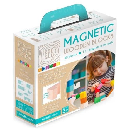 Klocki drewniane Mini Colour 30szt - Kooglo